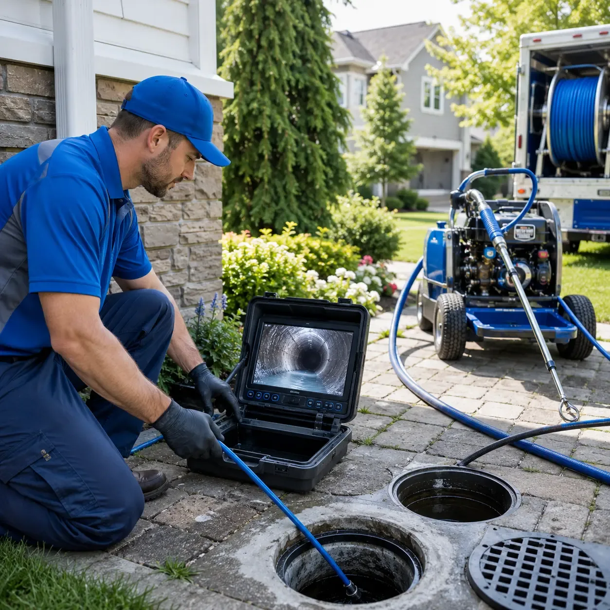 Outdoor drain cleaning professionals serving Hunt, NY